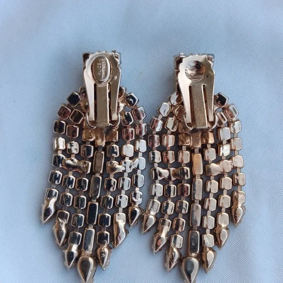 ALICE CAVINESS PARURE URANIUM GLASS 12K GOLD FILLED SET - Picture 9 of 12